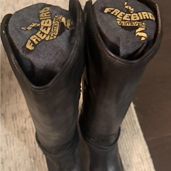 Freebird by Steven Shoes - New Freebird boots Dark Navy color front / Burgundy color in back Leather Boots
